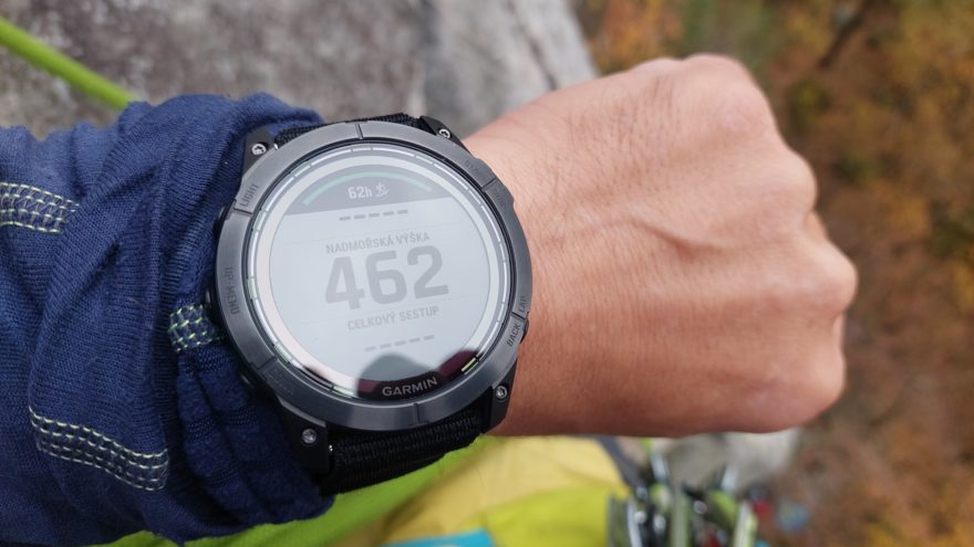 Sportovní mód Lezení je spíš prudké stoupání - GARMIN ENDURO 2