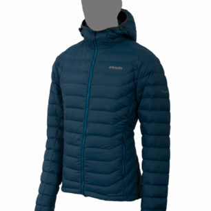 Hill hoody, modrá pánská péřová bunda od značky pinguin.