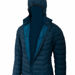 Hill hoody, modrá pánská péřová bunda od značky pinguin.