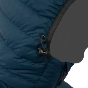 Hill hoody, modrá pánská péřová bunda od značky pinguin.