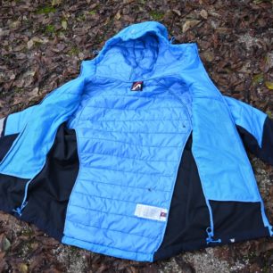 Rozložení izolačního materiálu Primaloft na bundě NORTHFINDER OHNISTE