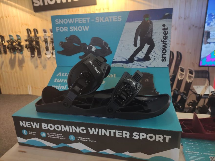 Snowfeet lyžiny na boty. ISPO 2022