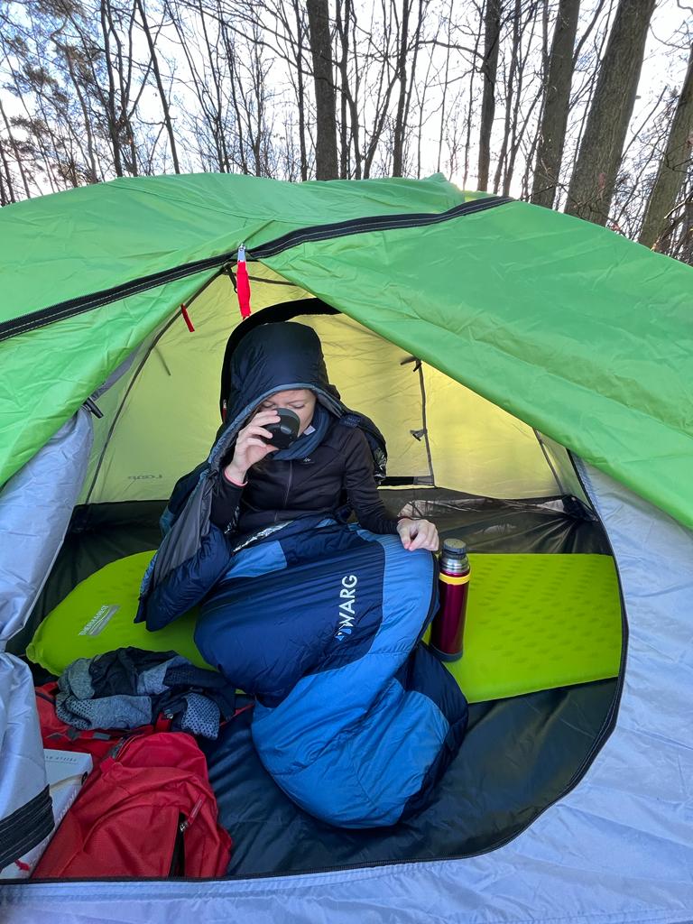 WARG Microlite 1000 ve spacáku je možno i sedět