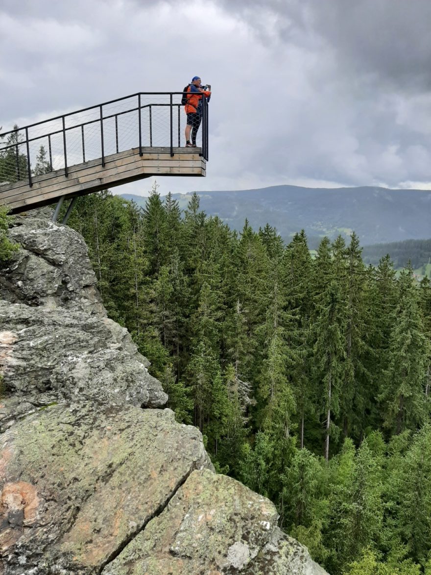 Vyhlídka Liška. Hlídka na Stráži, Rokytnice nad Jizerou, Krkonoše