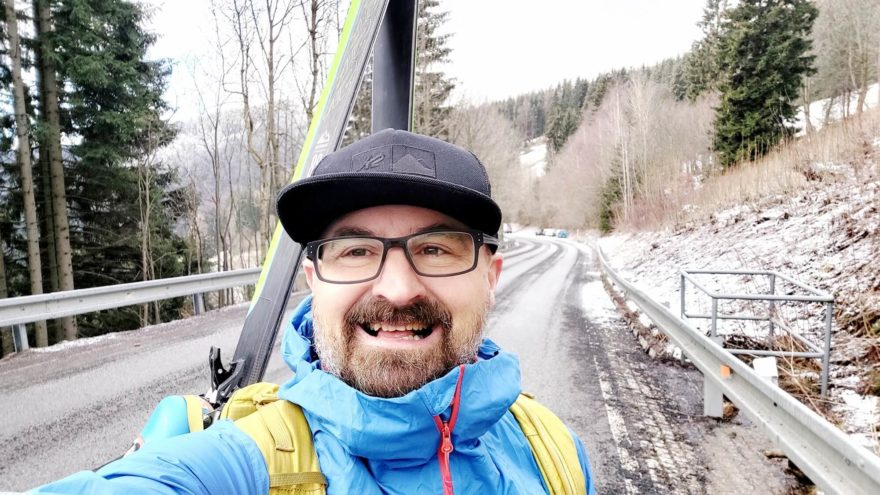 Bunda Northfinder CHABENEC zvládala i suché nástupy za sněhem na začátku ledna 2023