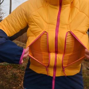 Napoleonské kapsy dámské bundy NORTHFINDER OPALENA