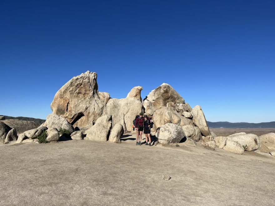 Skalní formace Eagle rock poblíž San Diega. Pacific Crest Trail, Kalifornie, USA.