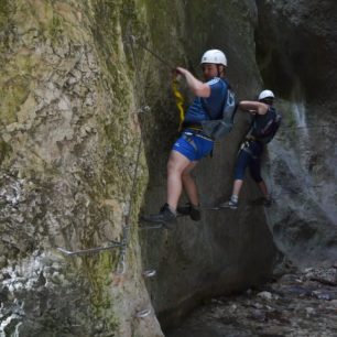 Via ferrata Rio Sallagoni, Lago di Garda, Itálie