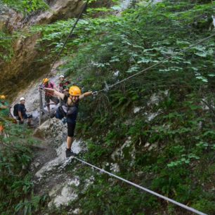 Via ferrata Rio Sallagoni, Lago di Garda, Itálie