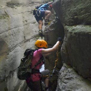 Via ferrata Rio Sallagoni, Lago di Garda, Itálie