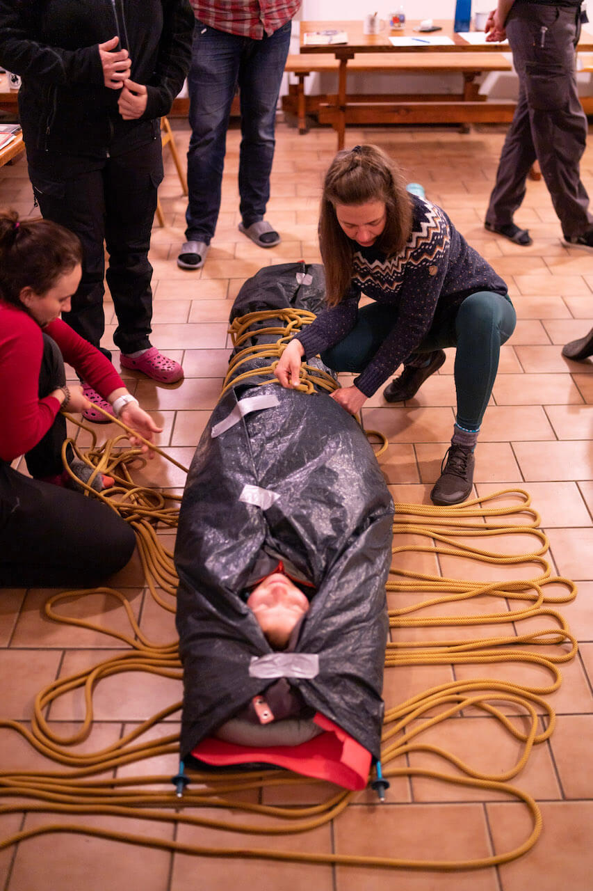 Kurz outdoorové první pomoci Horal od ZdrSem. (foto Jakub Staněk, ZDrSEM)