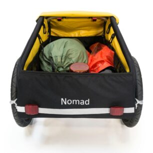 BURLEY Nomad: odolný nákladní vozík za kolo s nosností až 45 kg.