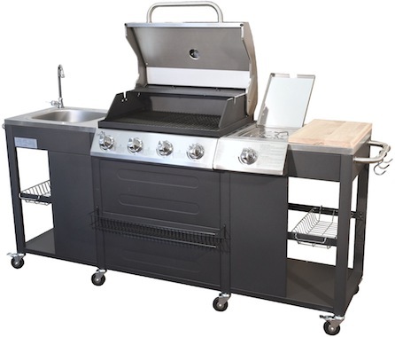 Cattara Vicenza: zahradní kuchyně s plynovým grilem