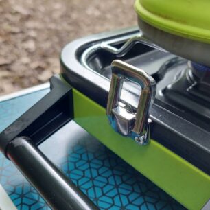 Klip na zajištění složeného vařiče a masivní madlo na přenášení - MEVA DUAL COMPACT