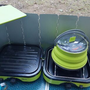 V případě větru určitě pomůže závětří - MEVA DUAL COMPACT