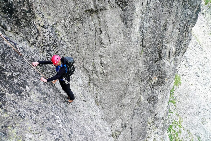 Výstup na Žlutou stěnu Korosadowiczovou cestou, Vysoké Tatry