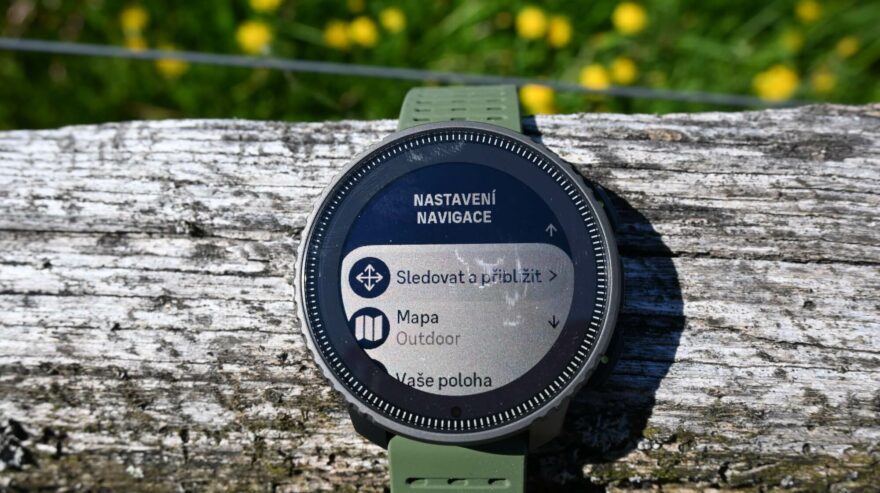Nastavení navigace a menu na hodinkách SUUNTO VERTICAL TITANIUM SOLAR