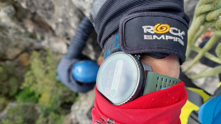 Testování při přechodu hřebene Suchých skal - SUUNTO VERTICAL TITANIUM SOLAR