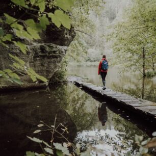 Hřebenovka Českým Švýcarskem, etapa5 - Pavlino údolí (foto A. Kubíček)