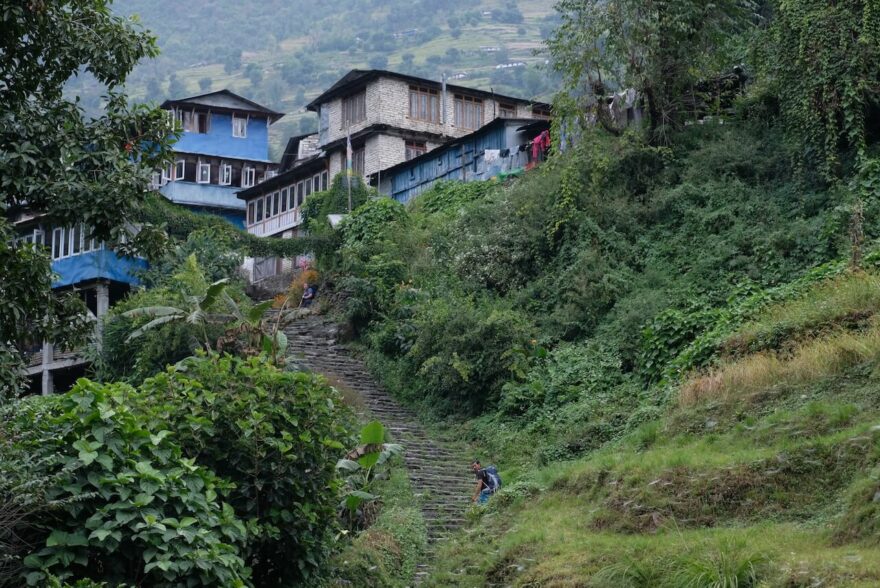Poon Hill trek neboli Annapurna panorama trail je z jmenovaných treků nejjednoduší. Nabízí množství kulturních vjemů a zemědělské krajiny, navíc budete denně procházet vesničkami, kde to skutečně žije