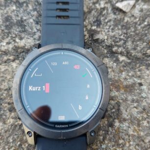 Pojmenování trasy přímo v zařízení - GARMIN EPIX PRO