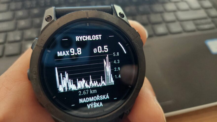 Záznam aktivity DETAIL 02 - GARMIN EPIX PRO