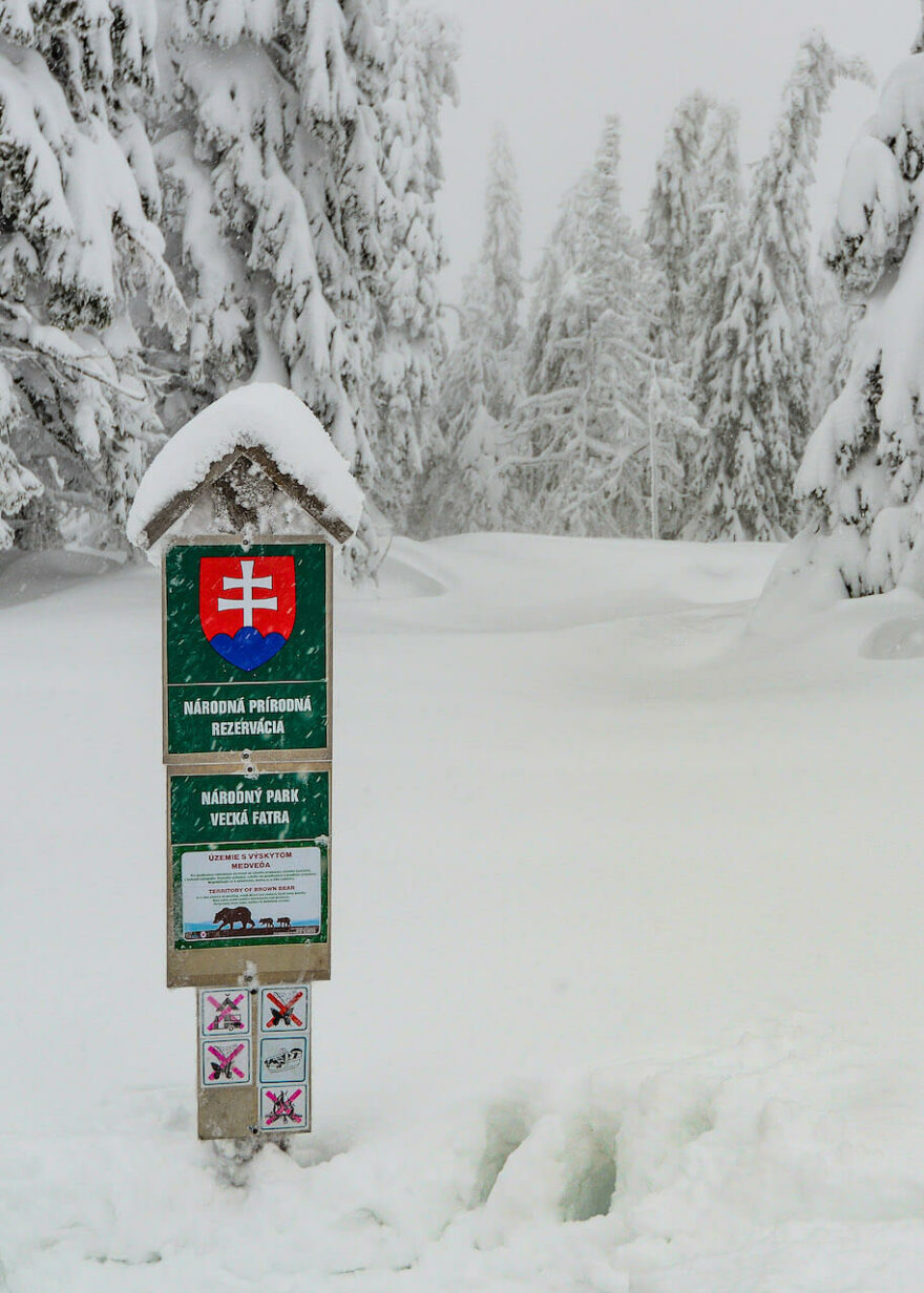 Zimní skialpinistický přechod pohoří Velká Fatra