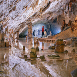 Známá slovinská jeskyně Postojnska jama