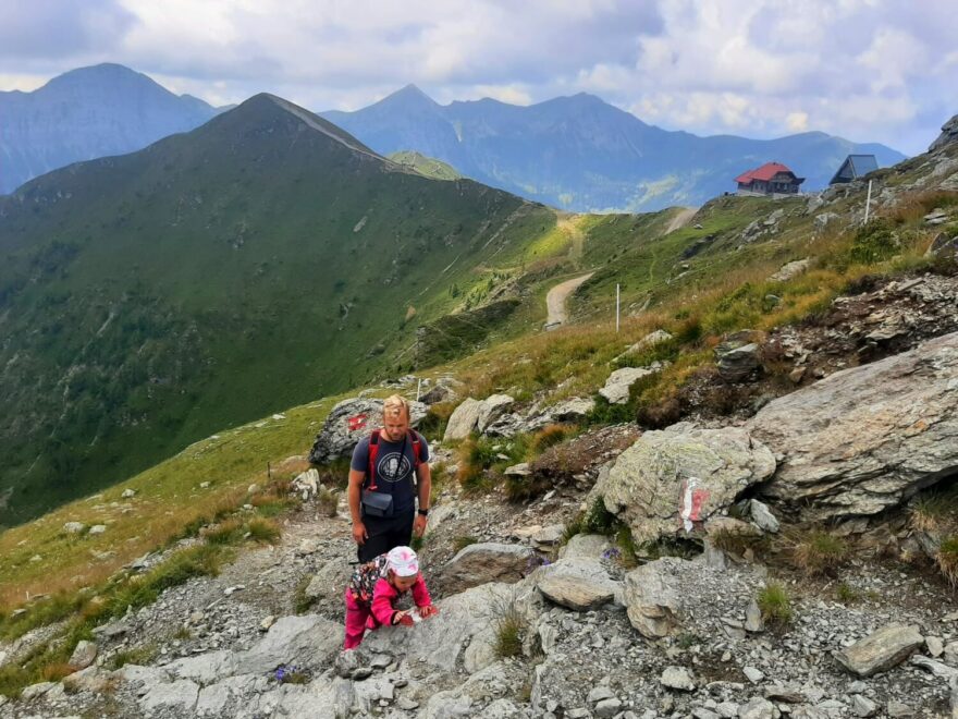 Výstup na Goldeck, Korutany, Alpy, Rakousko.