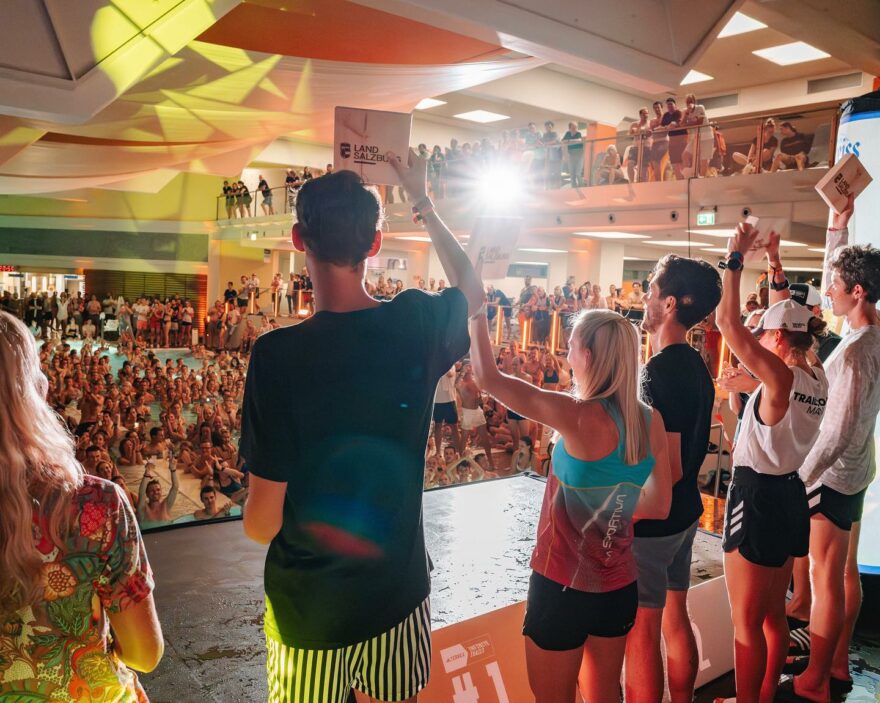 Alpentherme - originální místo pro vyhlášení vítězů a pozávodní party Adidas Terrex Infinite Trails