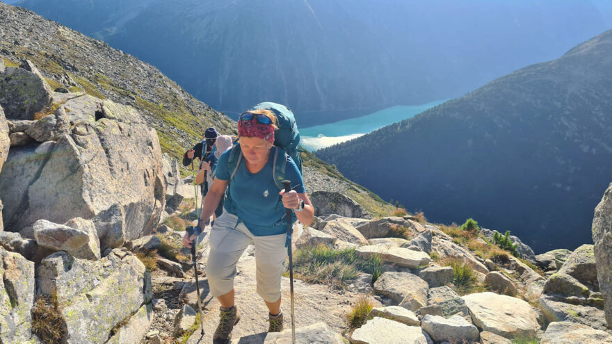 Nad jezerem Schlegeis, Zillertálské Alpy