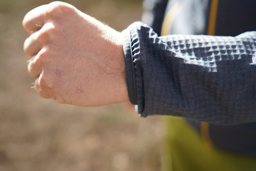 Pružný lem kolem zápěstí - WARMPEACE GARNET POLARTEC POWERGRID