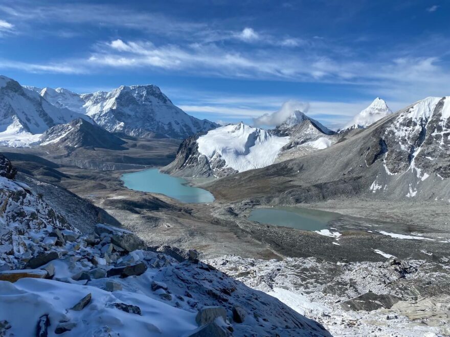 Ranní výhledy a pohoda v oblasti Makalu