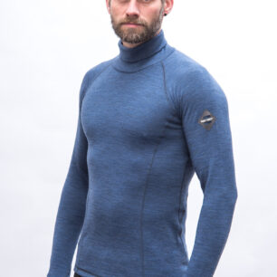 Pánské triko Sensor Merino Bold roll neck