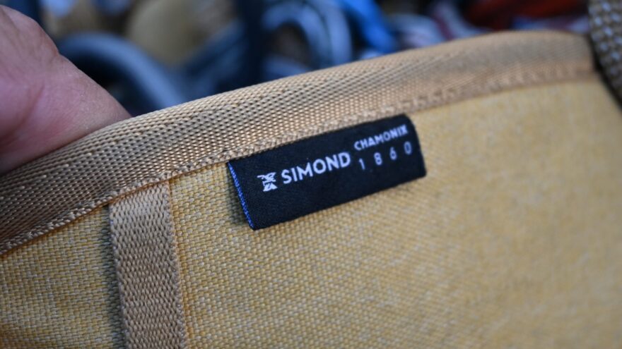 Nosná lemovka na nohavičce sedáku SIMOND KLIMB