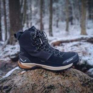 Střídmý design obuvi a propracované detaily - SALEWA PUEZ WINTER MID PTX M