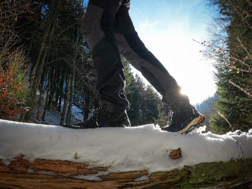 Testování ve sněhu