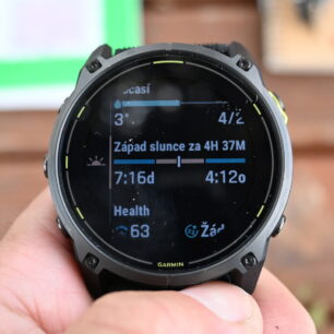 Detail položky v submenu hodinek GARMIN Enduro 3