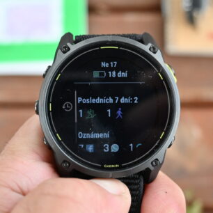 Detail submenu hodinek GARMIN Enduro 3