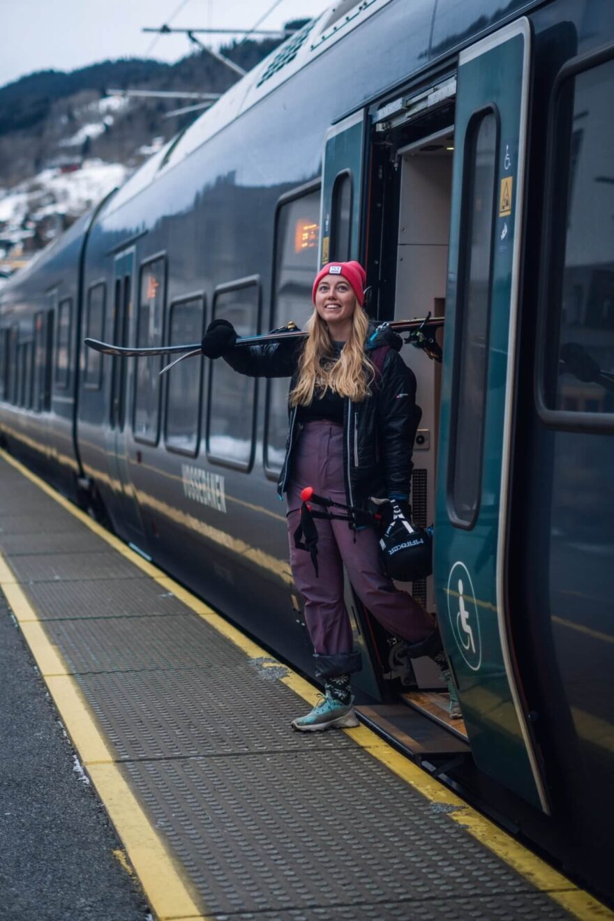 Řada skiareálů a běžkařských destinací v Norsku je snadno dostupných také veřejnou dopravou.