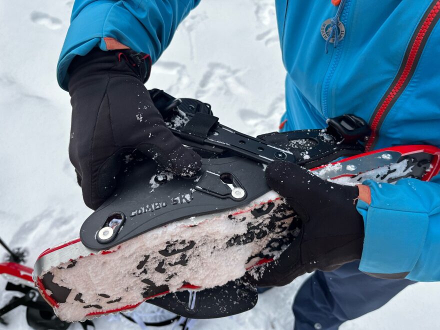 Nacvaknutí systému jde opravdu snadno a zabere minium času - COMBO SKI