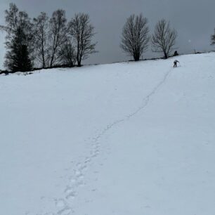 Výstup svahu s maximálním sklonem 35 stupňů - COMBO SKI