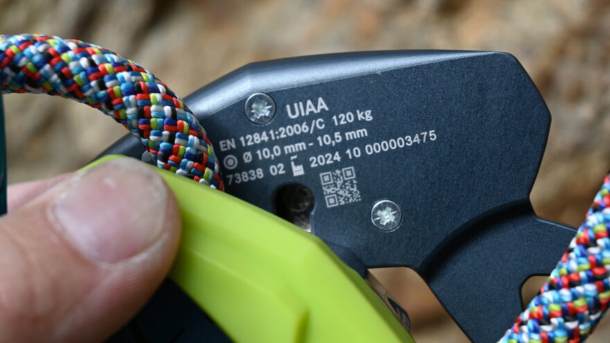 Detail pracovní normy a doporučených průměrů lan - EDELRID PINCH