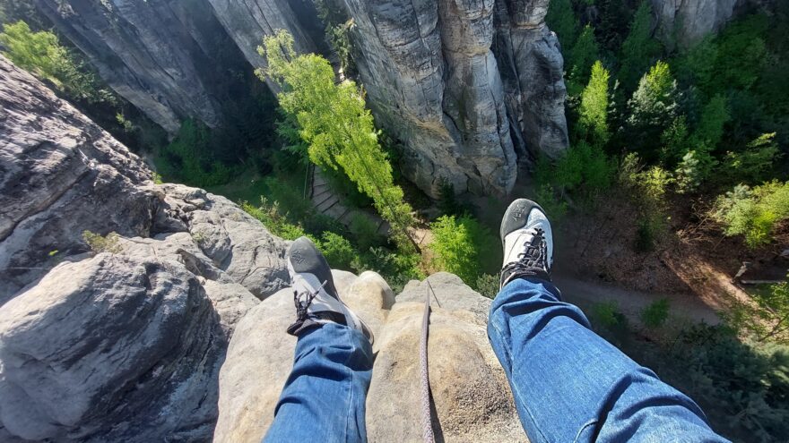 Lezečky EVOLV DEFY LACE v Prachovských skalách