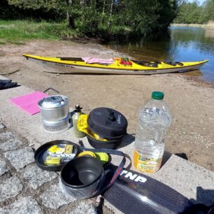 Rychlé vaření na občerstvovačce během pádlování na polských řekách - TRANGIA 27-7 UL-HA