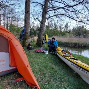 Vyvařování na solo akci se seakayakem - TRANGIA 27-7 UL-HA