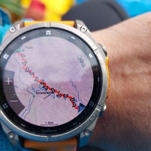 Zobrazení vodní trasy na mapě - GARMIN FENIX 8
