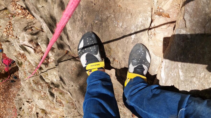 Testování lana i na krkonošském vápně - SIMOND EDGE DRY 8,9 MM