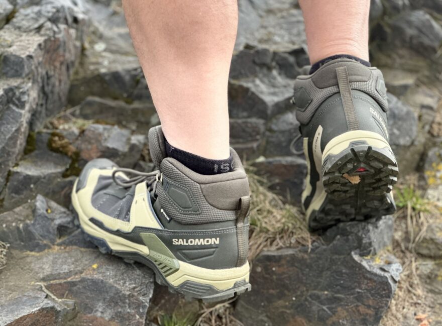 Testování bot SALOMON X ULTRA 5 MID GORE-TEX v kamenitém terénu