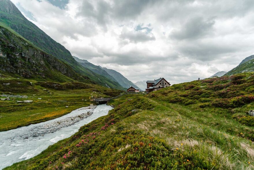 Franz-Senn-Hütte ve Stubaiských Alpách. Foto archiv Alpenverein Innsbruck